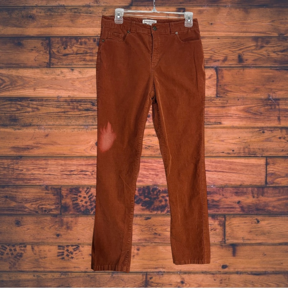 5 for $25🔥Coldwater Creek Rust‎ Orange Corduroy Pants Size 4